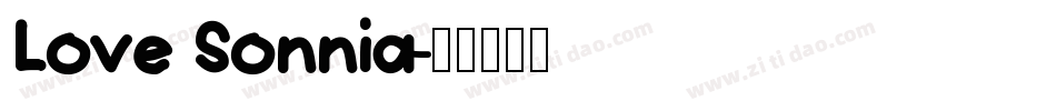Love Sonnia字体转换